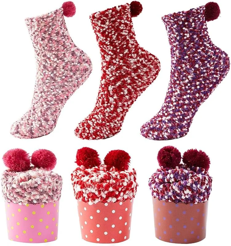 JARSEEN 2, 3 Caja Regalo Navidad Calcetines Dia de san Valentin Super Suaves Cómodos Calentar Mujer DIY — Decoracion Navidad