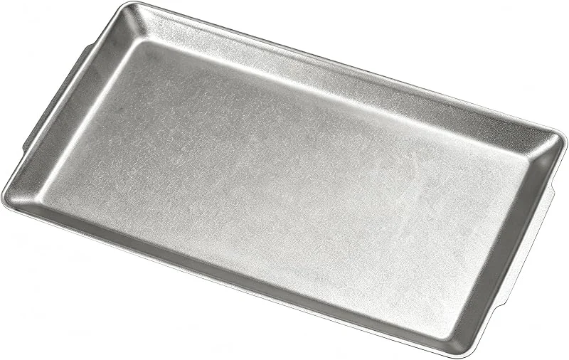 Visita la tienda de SANQIAHOME SANQIAHOME Bandeja de Servicio Vintage de Acero Inoxidable 40 x 24 cm, Bandeja Rectangular Plateada Envejecida Estilo Retro para Aperitivos, Frutas, Queso, Bodas y Navidad — Hogar y cocina