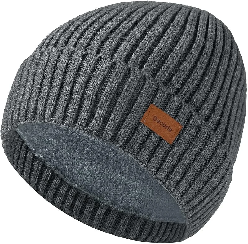 Decorie Gorro nvierno Unisex de Mezcla de Lana con Forro Polar para Navidad — Ropa Navidad