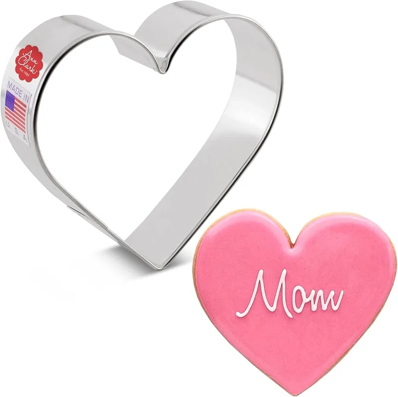 Visita la tienda de Ann Clark Cookie Cutters Ann Clark Cookie Cutters Cortador de galletas corazón - 8, 3 cm - Acero fabricado en EE. UU. — Hogar y cocina