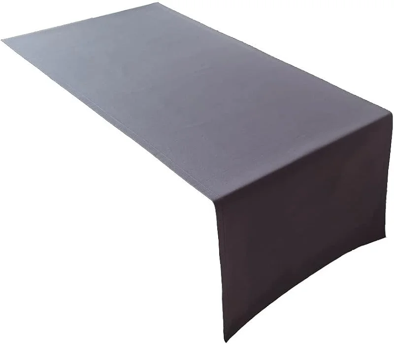 Lemos Home Mantel cojín, 100% algodón, Color y tamaño a Elegir (Camino de Mesa - 45 x 120 cm, Gris basalto) — Hogar y cocina