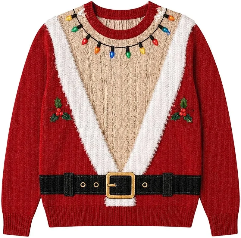 Generic Suéteres de Navidad para mujer, divertidos suéteres de Navidad con — Ropa Navidad