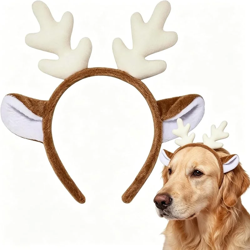 PPGGOPP Diadema de Reno Navidad, Diadema de Navidad, Diademas Navidads Mujer, Tocado de Navidads, Navideña Headbands, Diademas Fiesta de Navideña, para Niños Adultos, Fiesta de Navideñas — Ropa Navidad