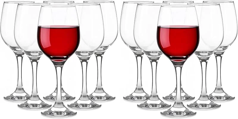 Visita la tienda de Glasmark KROSNO 1992 Glasmark KROSNO 1992 Juego De 6 Copas De Vino De 0, 3 L Vino Tinto Y Blanco Aptas Para Lavavajillas Transparente 6 x 300 ml (Paquete de 2) — Vino y mesa festiva