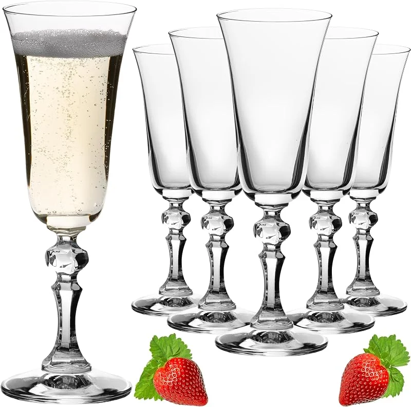 Visita la tienda de IMPERIAL glass Imperial - Juego de 6 copas de champán (180 ml, aptas para lavavajillas) — Vino y mesa festiva