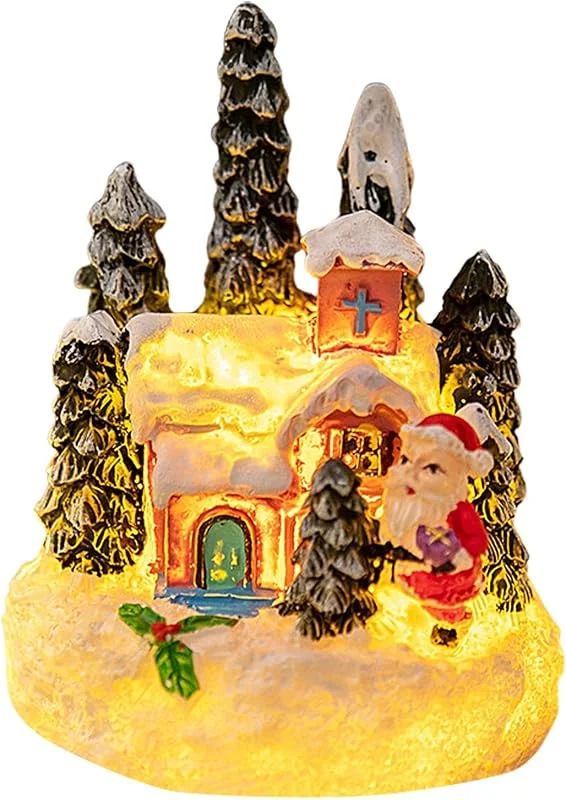 Genérico Casas de Pueblo navideño, Pueblo navideño Iluminado — Decoracion Navidad