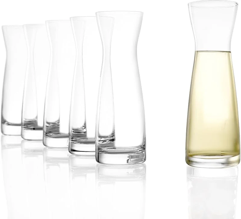 Stölzle Lausitz Jarra Universal 6 unidades de 125 ml – Mini Jarra de Cristal sin Plomo para Agua Zumo Leche o Licores – Diseño Elegante y Duradero – Apta para Lavavajillas – Hecha en Alemania — Vino y mesa festiva