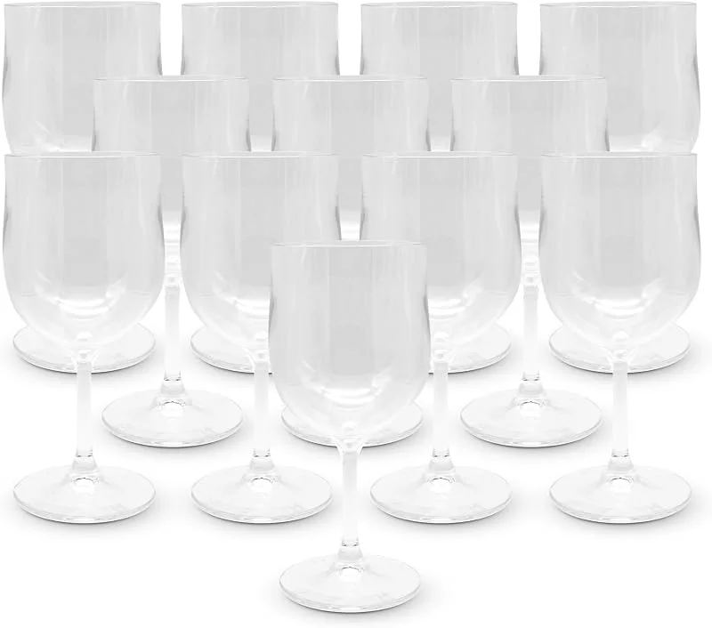 Visita la tienda de DOJA Barcelona Doja Barcelona Copas de vino de policarbonato transparente, 300 ml, 12 unidades, 170, 3 x 78 x 3 mm — Vino y mesa festiva