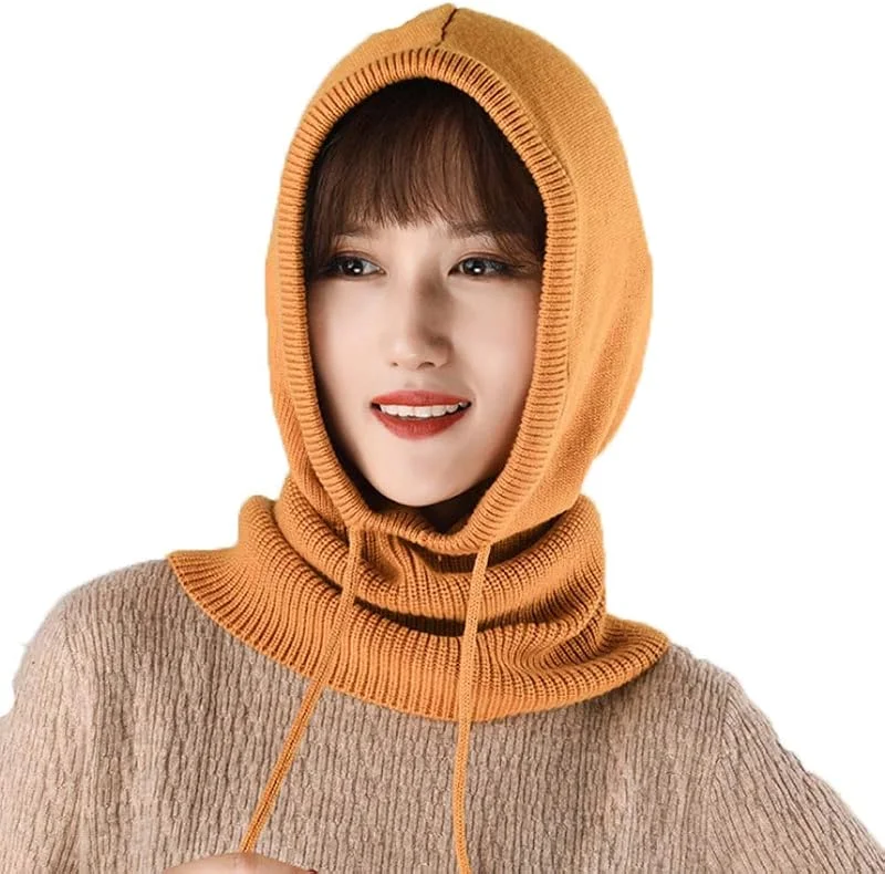 YEKEYI Gorro estilo pasamontañas para mujer, gorro de punto de cachemira para invierno, gorro de esquí, para exterior — Ropa Navidad