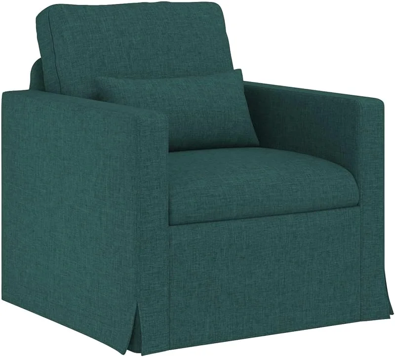 Visita la tienda de vidaXL vidaXL Sofá Verde Oscuro 78 x 78 x 80 cm Tela — Decoracion Navidad