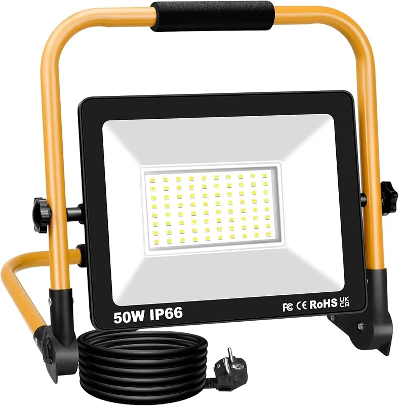 Visita la tienda de RIGIDON RIGIDON foco de trabajo led 50W 5000lm portatil proyector plegable soporte — Luces Navidad